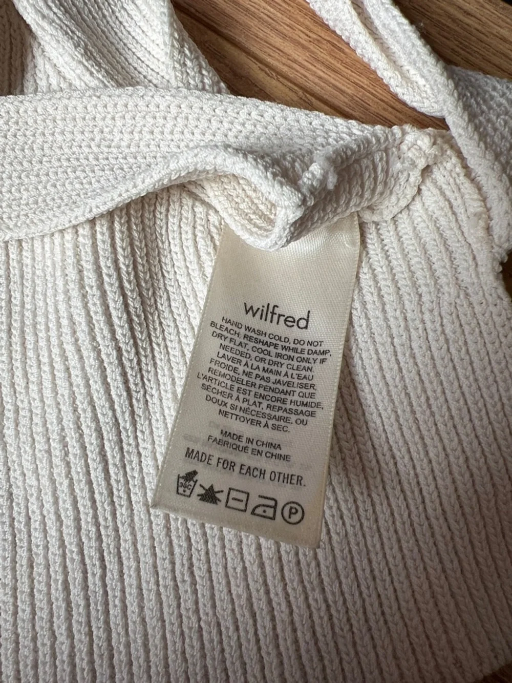 Aritizia Wilfred Cayenne Tie Back Cream Tank - Picture 4 of 5